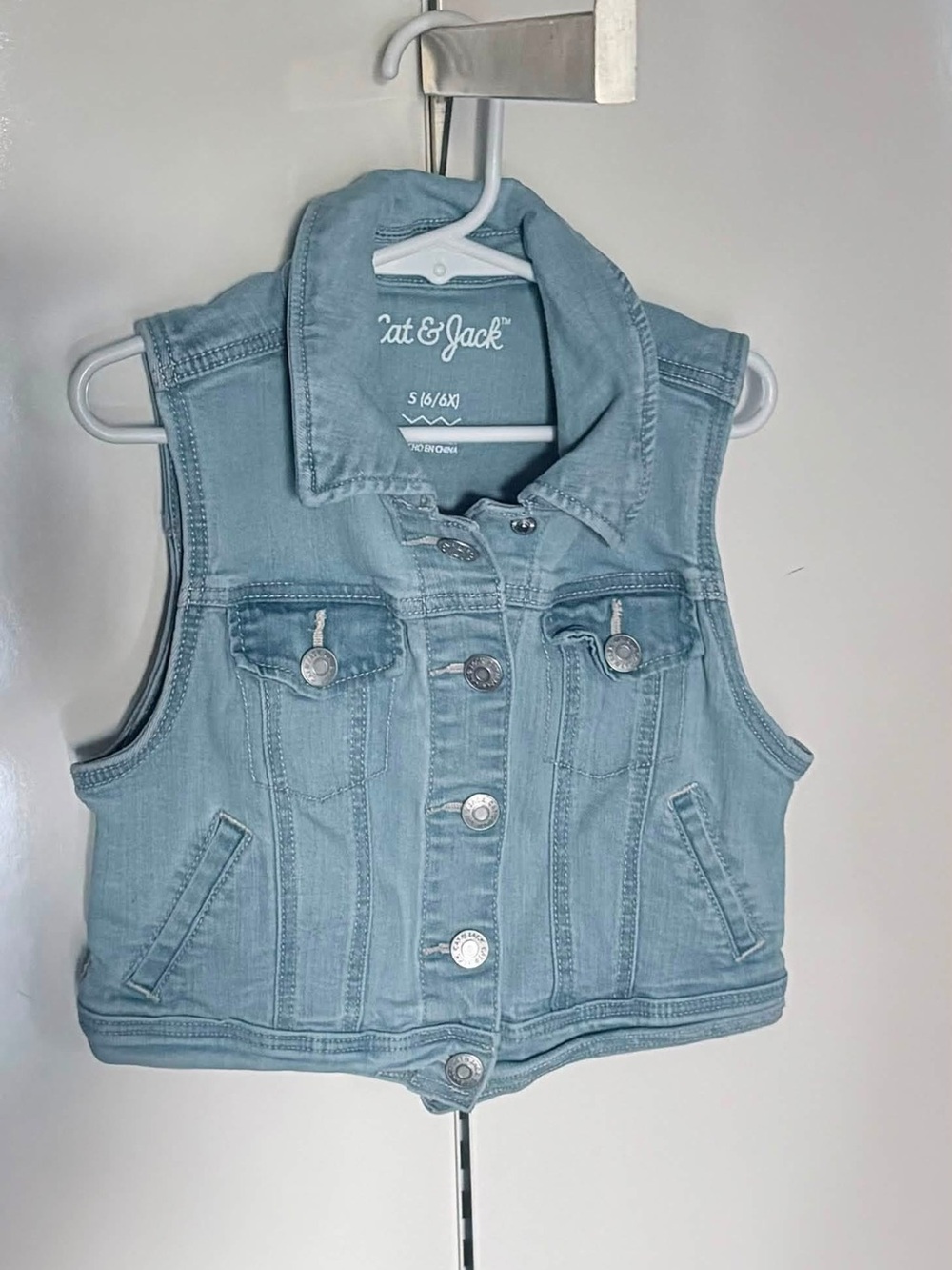 Cat & Jack Light Blue Denim Vest